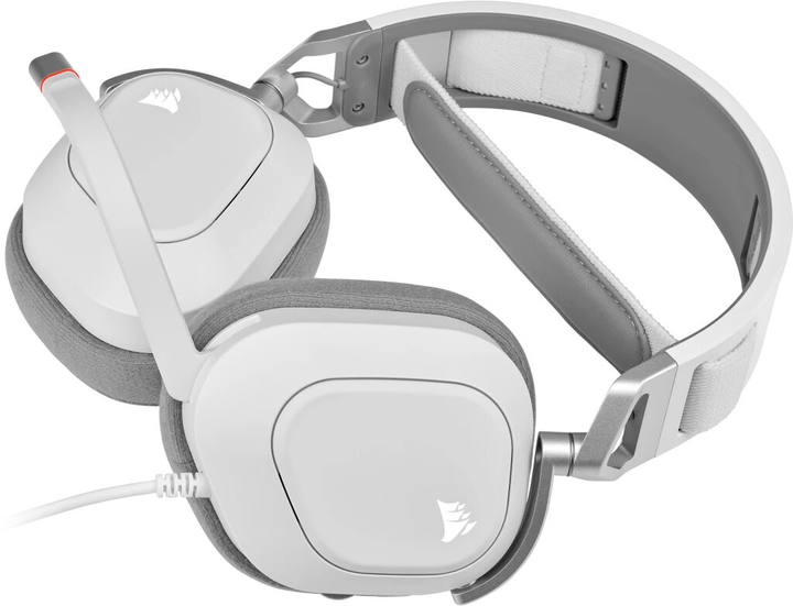 Навушники Corsair HS80 RGB USB White (CA-9011238-EU) - зображення 4