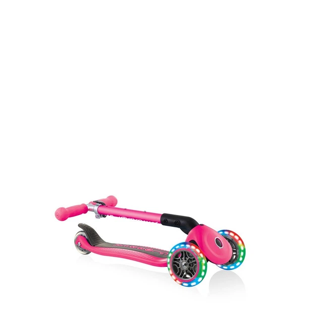 Дитячий триколісний самокат Globber Junior Foldable Lights Fuchsia (437-110) - зображення 5