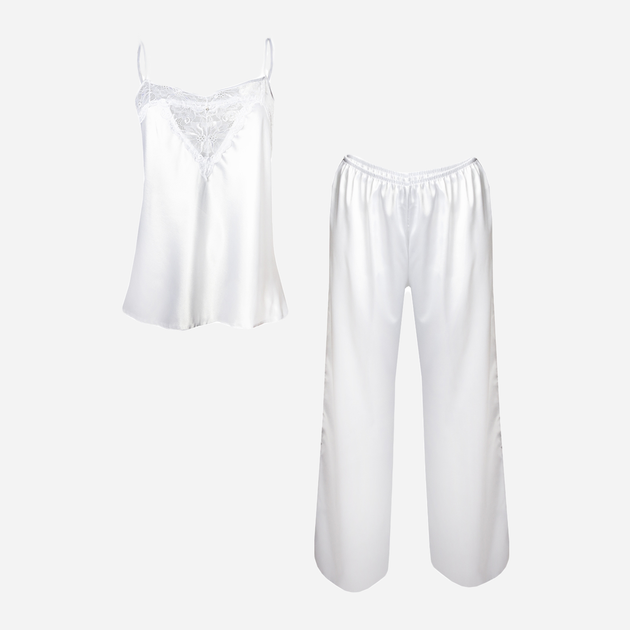 Піжама (штани + футболка) DKaren Set Caroline XS White (5903251409330) - зображення 2