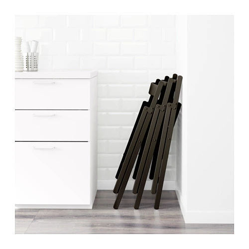 Стілець складний IKEA TERJE чорний 002.224.40 - зображення 6
