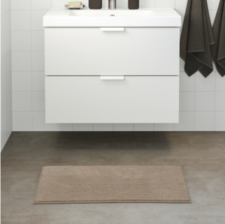 Коврик для ванной IKEA TOFTBO темно-бежевый 50х80 см 104.675.83 - изображение 2