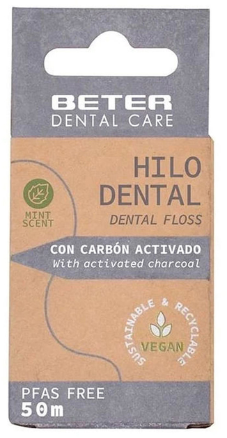 Зубна нитка Beter Hilo Dental Carbon Activado 50 м 1 U (8412122210236) - зображення 1
