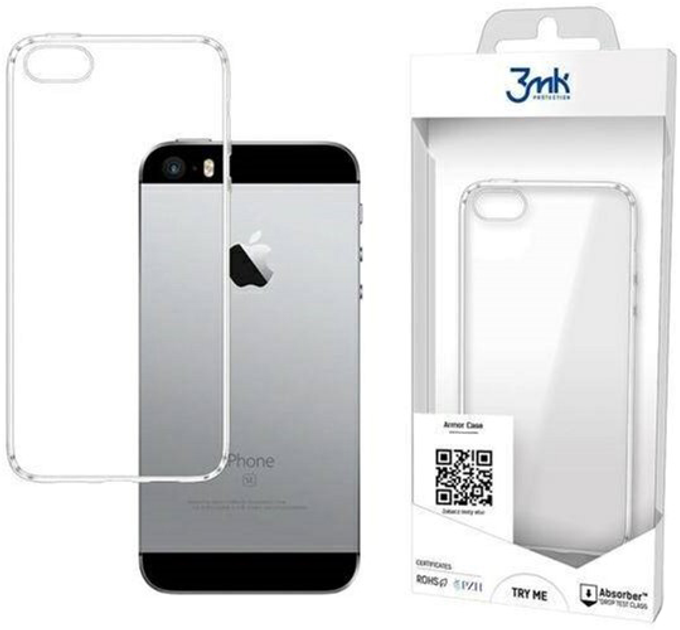 Etui plecki 3MK Armor Case do Apple iPhone 5/5S/SE Clear (5903108089685) - obraz 1