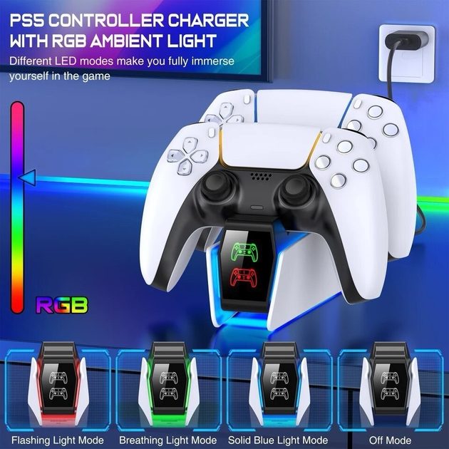 Зарядка для джойстика PS5 Chargings Station BebonCool Станція для ...