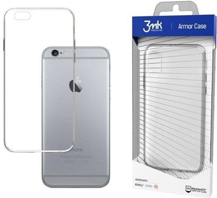 Etui plecki 3MK Armor Case do Apple iPhone 6/6S Clear (5903108089722) - obraz 1