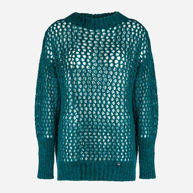 Sweter z golfem damski ażurowy Kamea K.21.617.18 One Size Niebieski (5903246744323) - obraz 2