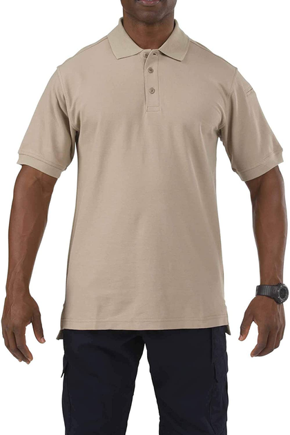 Футболка Поло тактична з коротким рукавом 5.11 Tactical UTILITY SHORT SLEEVE POLO Silver Tan XS (41180-160) - зображення 1