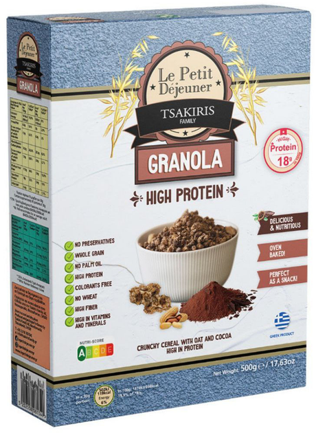 Гранола Le Petit Dejeuner с протеином и шоколадом 500 г (8000020372658) - изображение 1