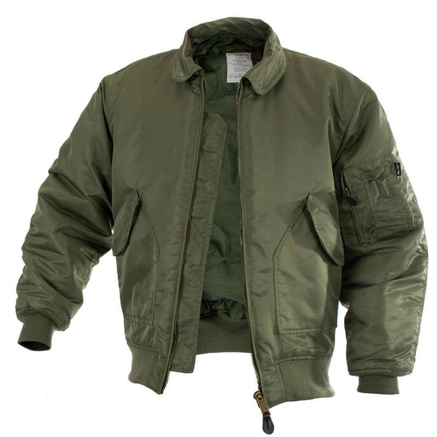 Тактична куртка Mil-Tec Basic cwu Бомбер Олива 10404501-М - зображення 2