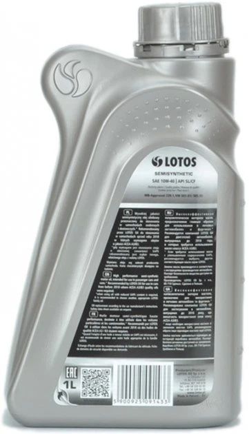 Масло напівсинтетичне 10W-40 1л LOTOS SEMISYNTETIC SN - изображение 2