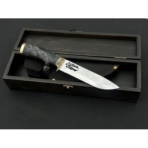 Нож охотничий подарочный с Гербом в кейсе Nb Art 222k28 - изображение 2