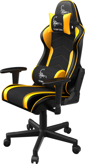 Крісло ігрове Gembird Scorpion Black/Yellow (GC-SCORPION-05X) - зображення 3