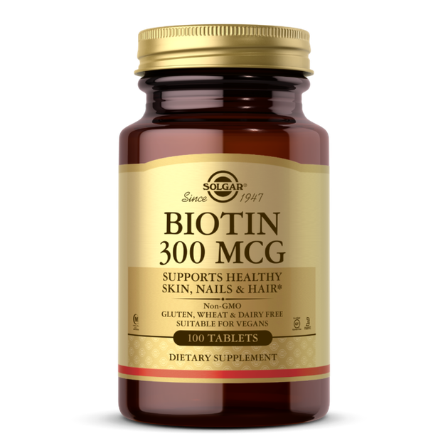 Биотин Solgar Biotin 300 mcg 100 таблеток - Фото 1 Биотин Solgar Biotin 300 mcg 100 таблеток - изображение 1