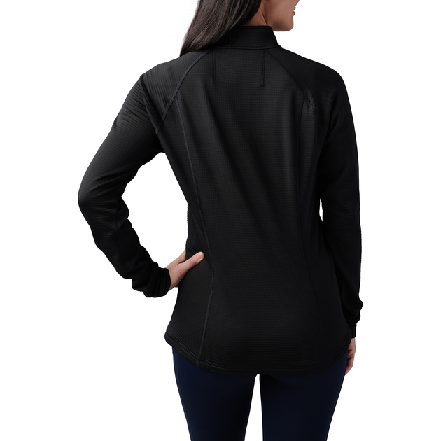 Термореглан жіночий 5.11 Tactical Women's Stratos 1/4 Zip Black L (62417-019) - изображение 2