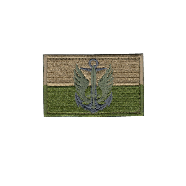 Шеврон патч на липучці Прапор оливковий Морська піхота, 5*8см. - зображення 1