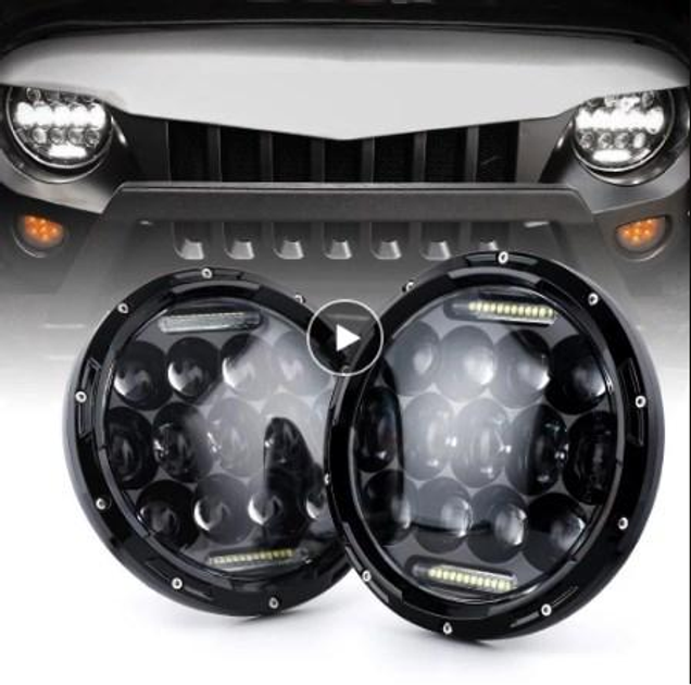 Cветодиодные LED фары Нива, УАЗ 469, ВАЗ 2101, 2121, FJ Cruiser, мотоцикл, мото 7 дюйм