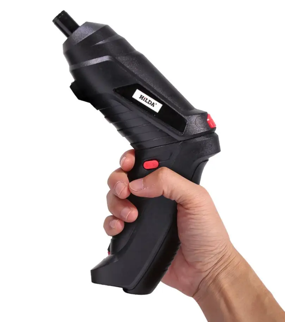 Шуруповерт акумуляторний Repair Tool в кейсі з набором свердл та насадок W12 Black - зображення 5