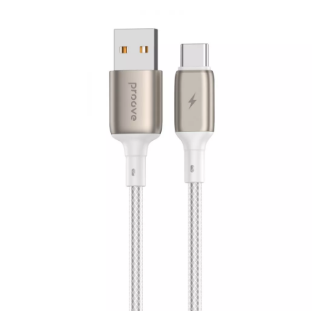 Кабель Charge\OTG Proove Dense Metal USB to Type-C 2.4A 1m White CCDM20001202 - Фото 1 Кабель Charge\OTG Proove Dense Metal USB to Type-C 2.4A 1m White CCDM20001202 - зображення 1