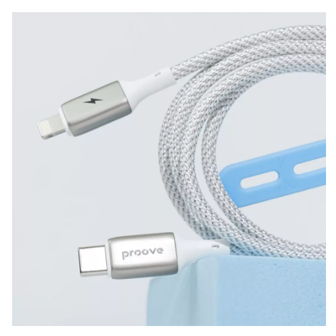 Кабель Charge\OTG Proove Dense Metal Type-C to Lightning 2.4A 1m White CCDM27002102 - зображення 2