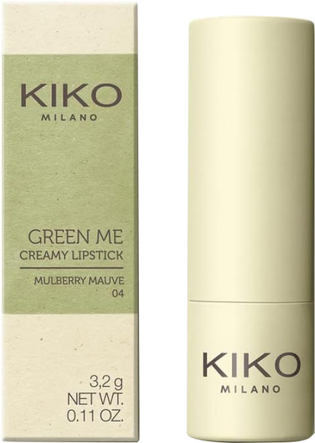 Szminka Kiko Milano Green Me Creamy Lipstick 04 Mulberry Mauve 3.2 g (8025272977494) - obraz 1