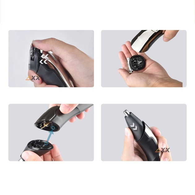 Триммер для бороды для волос для стрижки аккумуляторный беспроводной с дисплеем и насадками водонепроницаемый на подставке 11в1 DSP IPX6 - Фото 9 Триммер для бороды для волос для стрижки аккумуляторный беспроводной с дисплеем и насадками водонепроницаемый на подставке 11в1 DSP IPX6 - изображение 9