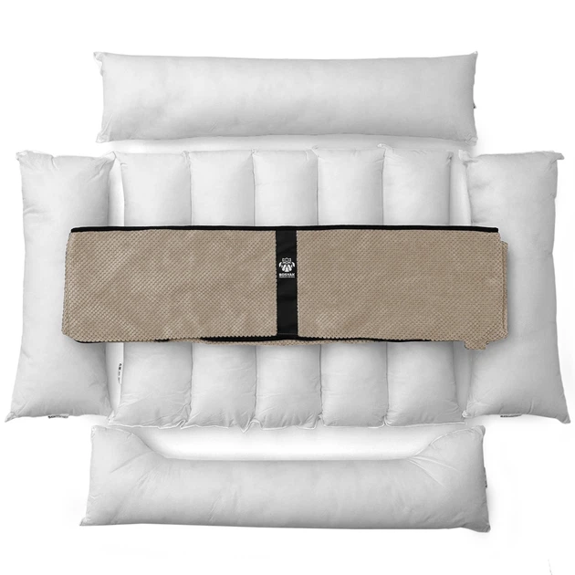 Лежак для собак всех пород EGO Bosyak Soft 2XL 120x100 Бежевый (лежанка для больших собак от 30 кг) - изображение 2