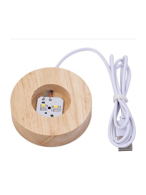 Нічник дитячий настільний світильник від usb світлодіодний led кришталева куля лампа в спальню маленька для сну подарунок для хлопчика дівчинки сонячна система One pro Жовтий 68604 - зображення 13
