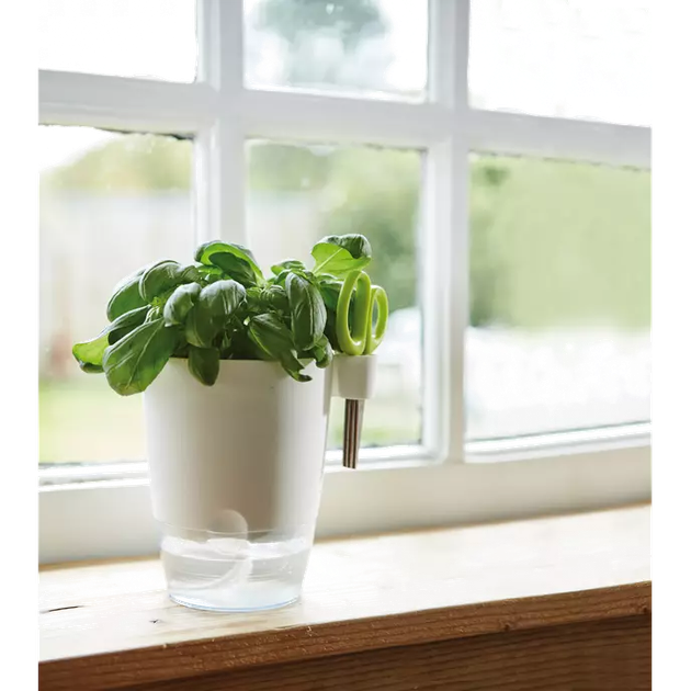 Вазон ELHO Brussels Herbs All in 1 круглий білий пластиковий 13х21,5 см (2746961) - зображення 5