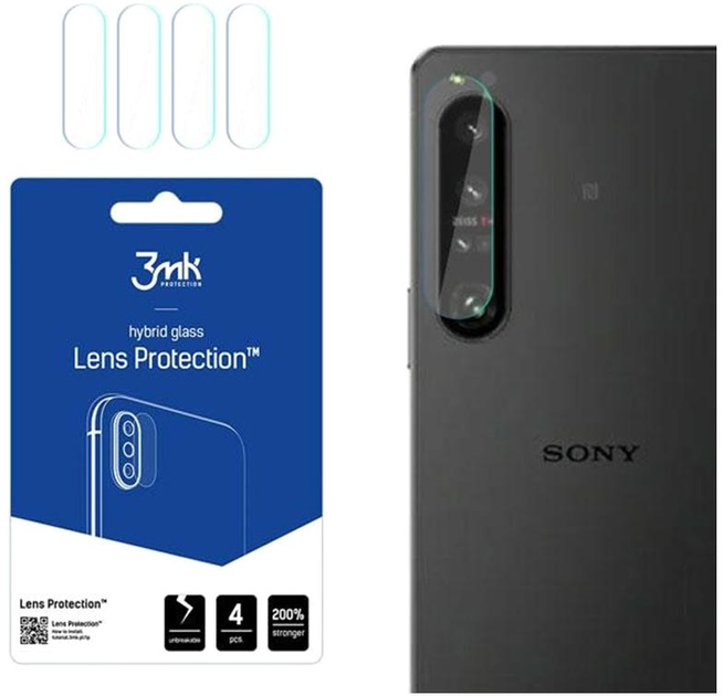 Zestaw szkieł hybrydowych 3MK Lens Protect na aparat Sony Xperia 1 IV 4 szt (5903108477147) - obraz 1