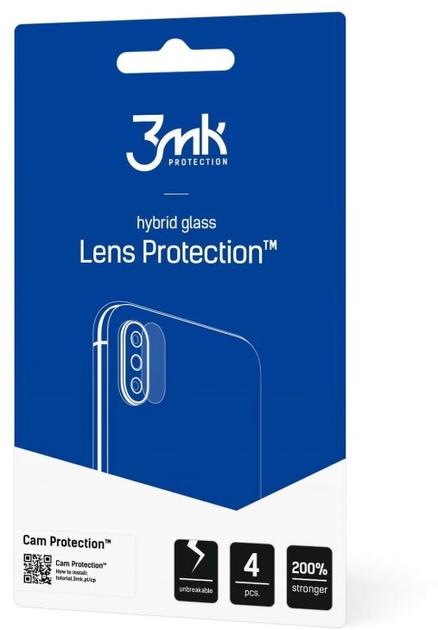 Zestaw szkieł hybrydowych 3MK Lens Protect na aparat Xiaomi 12T/12T Pro 4 szt (5903108493222) - obraz 2