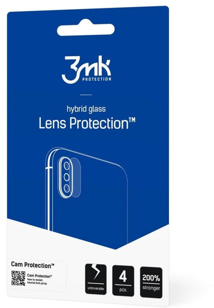 Zestaw szkieł hybrydowych 3MK Lens Protect na aparat Xiaomi Mi 10 Lite 5G 4 szt (5903108298117) - obraz 2