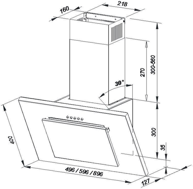 Витяжка Maan Vertical 2 50 inox - зображення 5