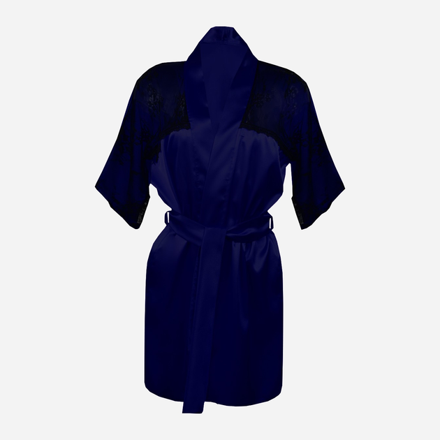Podomka DKaren Housecoat Barbara M Navy Blue (5903251396074) - obraz 1