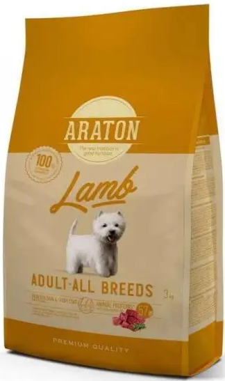 Повноцінний сухий корм для дорослих собак з ягнятиною ARATON LAMB Adult All Breeds 3кг - Фото 3 Повноцінний сухий корм для дорослих собак з ягнятиною ARATON LAMB Adult All Breeds 3кг - изображение 3