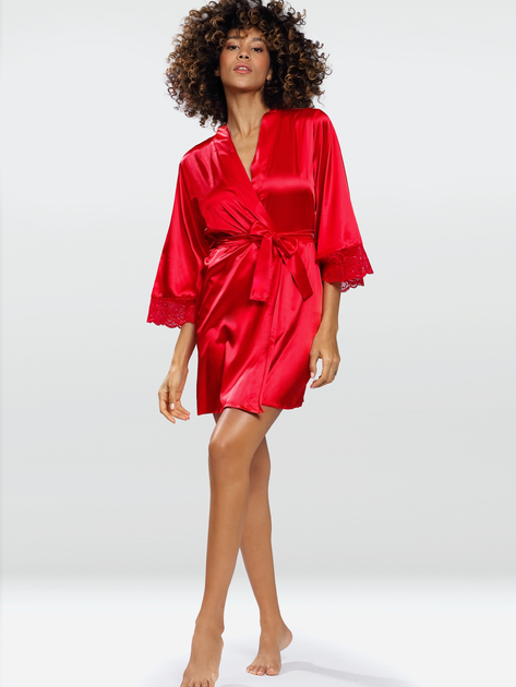 Халат жіночий DKaren Housecoat Belinda 2XL Red (5903251397736) - зображення 1