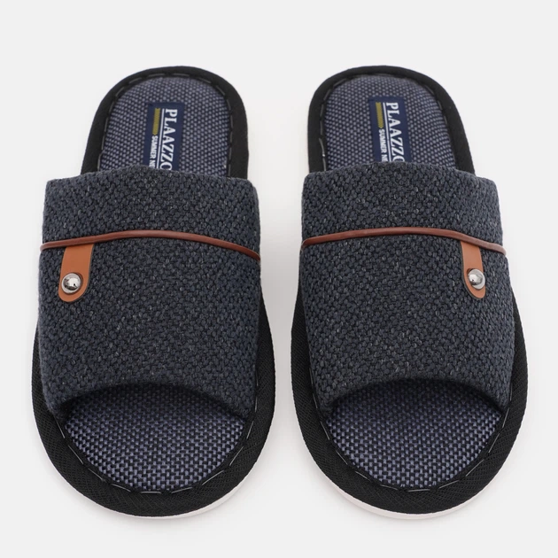 Подростковые комнатные тапочки для мальчика Plaazzo HT667X mix 38-39 Черные (ROZ6400180041) - изображение 5