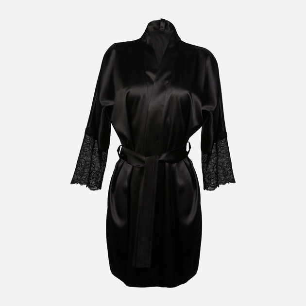 Халат жіночий DKaren Housecoat Clarisse XS Black (5903251394551) - зображення 1