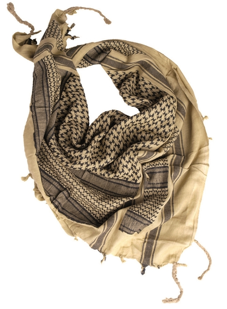 Арафатка шарф-шемаг тактический Хлопок 110x110см Mil-Tec Универсальный Койот (12611000) M-T - изображение 1