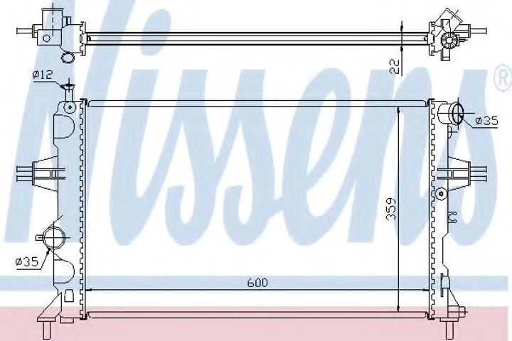 Радиатор Nissens (630041) - изображение 1