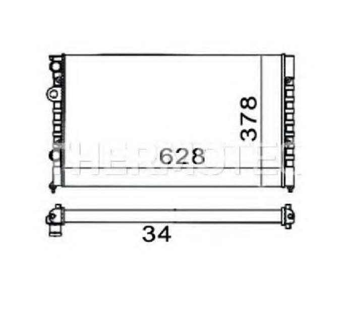 Радіатор Thermotec (D7W030TT) - зображення 2