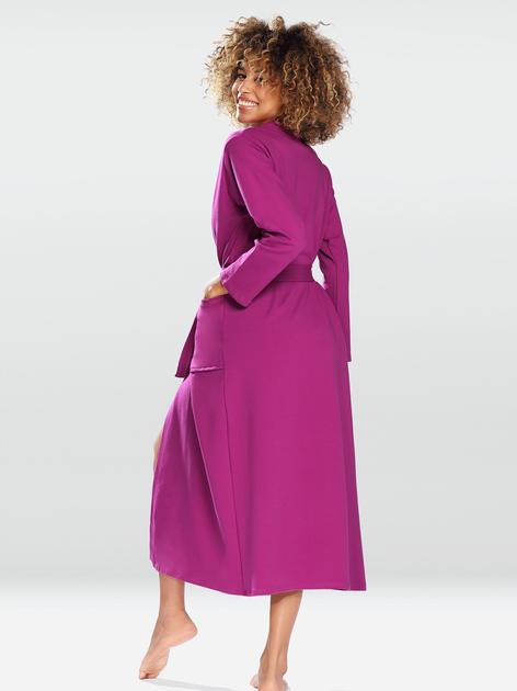 Szlafrok damski DKaren Melissa S Fuchsia (5903251452688) - obraz 4