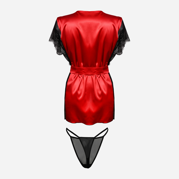 Халат жіночий атласний DKaren Bridget XL Червоний (5902686574927) - зображення 2