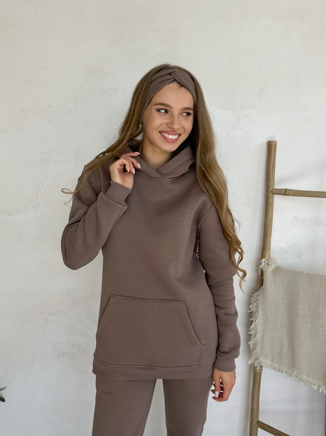 Худи теплое оверсайз женское Merlini Рона 110001004 L-XL Бежевое ...