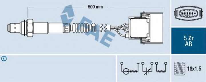 Лямбда-зонд FAE (75015) - зображення 1