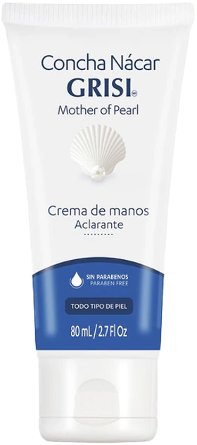 Крем для рук Grisi Hand Cream with Mother-of-Pearl Shell 80 г (37836092343) - зображення 1