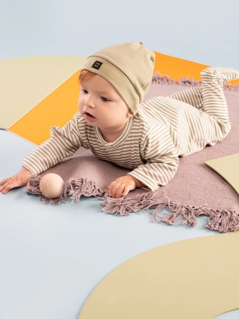 Pajacyk niemowlęcy dla chłopca bawełniany Pinokio Olivier 74 cm Ecru (5901033298790) - obraz 3