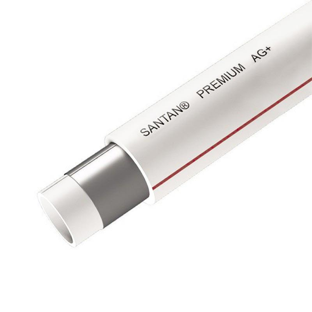 PPR труба SANTAN Premium Composite 25 мм белая PPR-AL-PPR 25 Х 4,2 ММ ...