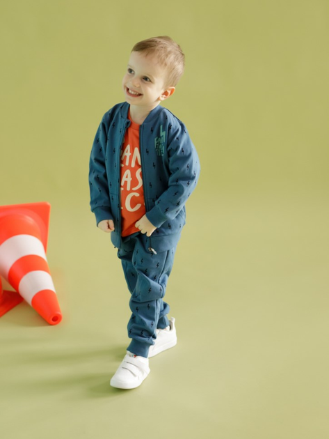 Bluza chłopięca rozpinana bez kaptura Pinokio Orange Flip 104 cm Niebieska (5901033307003) - obraz 2