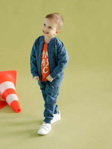 Spodnie dresowe dziecięce Pinokio Orange Flip 110 cm Navy Blue (5901033308468) - obraz 2