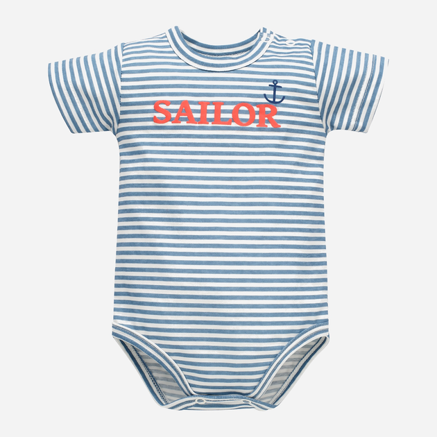 Body z krótkim rękawem Pinokio Sailor 80 cm Ecru (5901033302770) - obraz 1